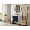 Distinct Kitchen And Bath Vanity with Inset Sink, White base with Navy Blue Bolero 24in Doors 00590120112